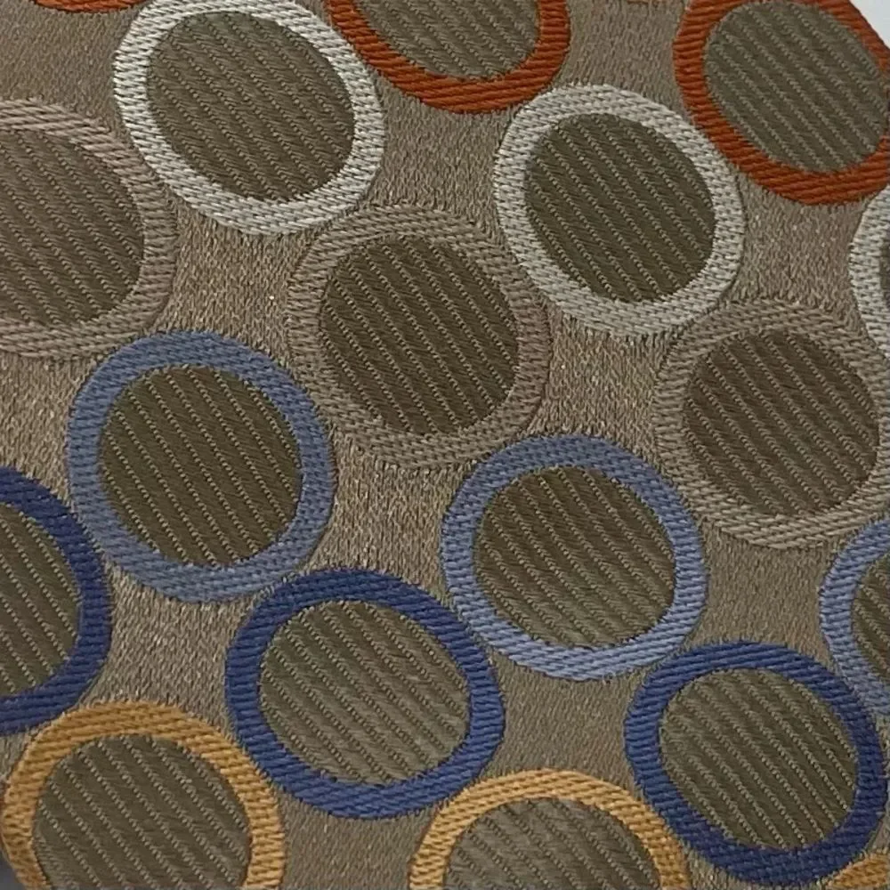 Michael Kors Gold Orange Polka Dot Silk Necktie NWOT Office Career